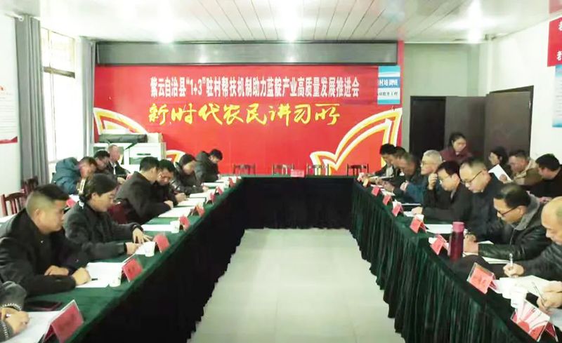 紫云召开“1+3”驻村联动帮扶机制助力蓝靛产业高质量发展推进会.jpg